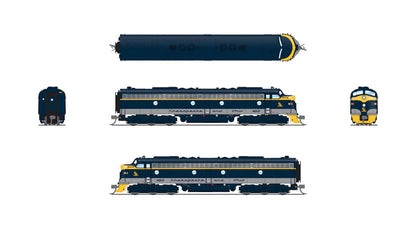 Broadway Limited EMD E8A | C&O 4015 | Tri-Color w/ Grey Stripe | Paragon4 Sound/DC/DCC| N Scale