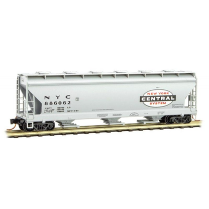 Micro-Trains 3 Bay ACF Center Flow Hopper • New York Central #886062 • N Scale (Pre-Owned)
