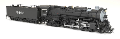 Broadway Limited Imports ATSF 3460 Class 4-6-4 - "Super Hudson" - #3465 - As-Delivered - Paragon4 Sound/DC/DCC - Smoke - HO Scale