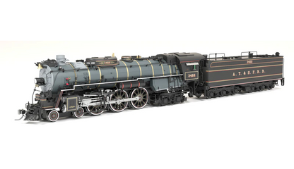 Broadway Limited Imports ATSF 3460 Class 4-6-4 - "Super Hudson" - #3462 - Ornate 1870's Fantasy Scheme - Paragon4 Sound/DC/DCC - Smoke - HO Scale