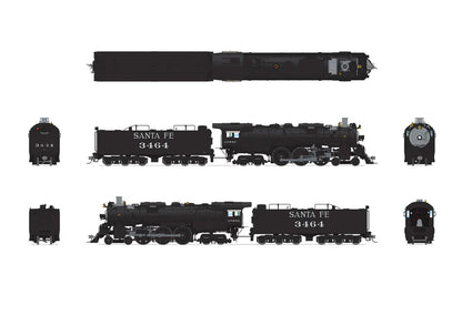 Broadway Limited Imports ATSF 3460 Class 4-6-4 - "Super Hudson" - #3464 - Post-1942 - Paragon4 Sound/DC/DCC - Smoke - HO Scale