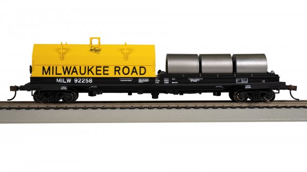 Bachmann Silver Series(R) (71426) | 55' Steel Coil Car / Load | Milwaukee Road #92258 | HO Scale