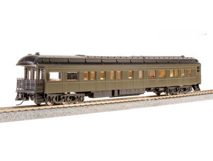 Broadway Limited Imports (8960) | Business Car | Unlettered Pullman Green w/ Clerestory Roof | HO Scale