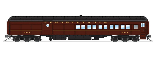 Broadway Limited PRR PB70 Coach-Baggage Combine, PRR 5125, 1950's Paint, HO Scale