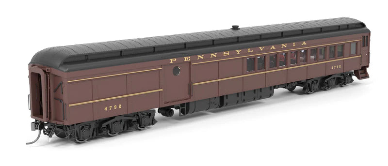 Broadway Limited PRR PB70 Coach-Baggage Combine - PRR 5125 - 1950's Paint - HO Scale