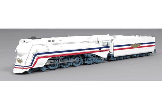 Broadway Limited Imports Brass Hybrid Streamlined Hudson | Freedom Train #3460 | 1947 Fantasy Paint | Paragon4 Sound | DC/DCC | Smoke | HO Scale