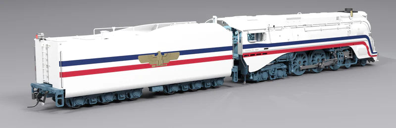 Broadway Limited Imports Brass Hybrid Streamlined Hudson | Freedom Train #3460 | 1947 Fantasy Paint | Stealth | No Sound | DCC-Ready | HO Scale