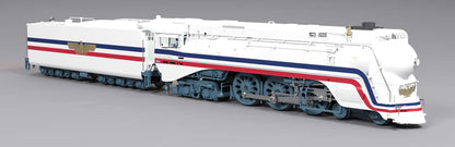 Broadway Limited Imports Brass Hybrid Streamlined Hudson | Freedom Train #3460 | 1947 Fantasy Paint | Stealth | No Sound | DCC-Ready | HO Scale