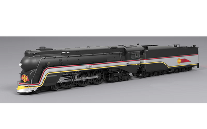Broadway Limited Imports Brass Hybrid Streamlined Hudson | ATSF #3460 | Valley Flyer Fantasy Paint | Paragon4 Sound | DC/DCC | Smoke | HO Scale