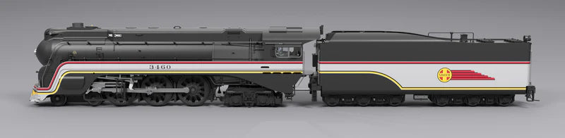 Broadway Limited Imports Brass Hybrid Streamlined Hudson | ATSF #3460 | Valley Flyer Fantasy Paint | Paragon4 Sound | DC/DCC | Smoke | HO Scale