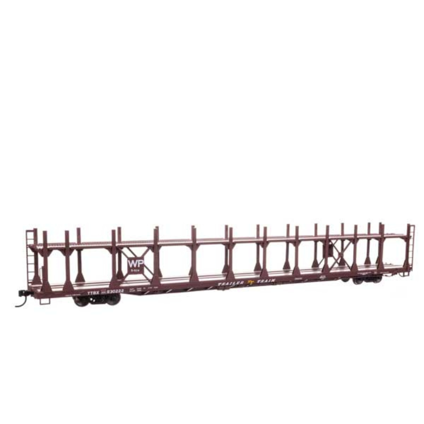 WalthersMainline (910-8046) | 89' Flatcar w/ Bi-Level Open Auto Rack | Western Pacific #9302 | HO Scale