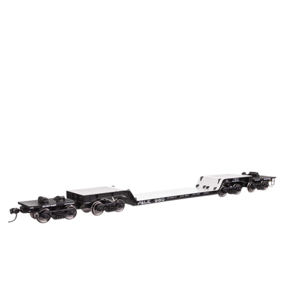 WalthersMainline 81' 8-Axle Depressed Center Flatcar (910-50243) | Pittsburgh & Lake Erie #980 | HO Scale