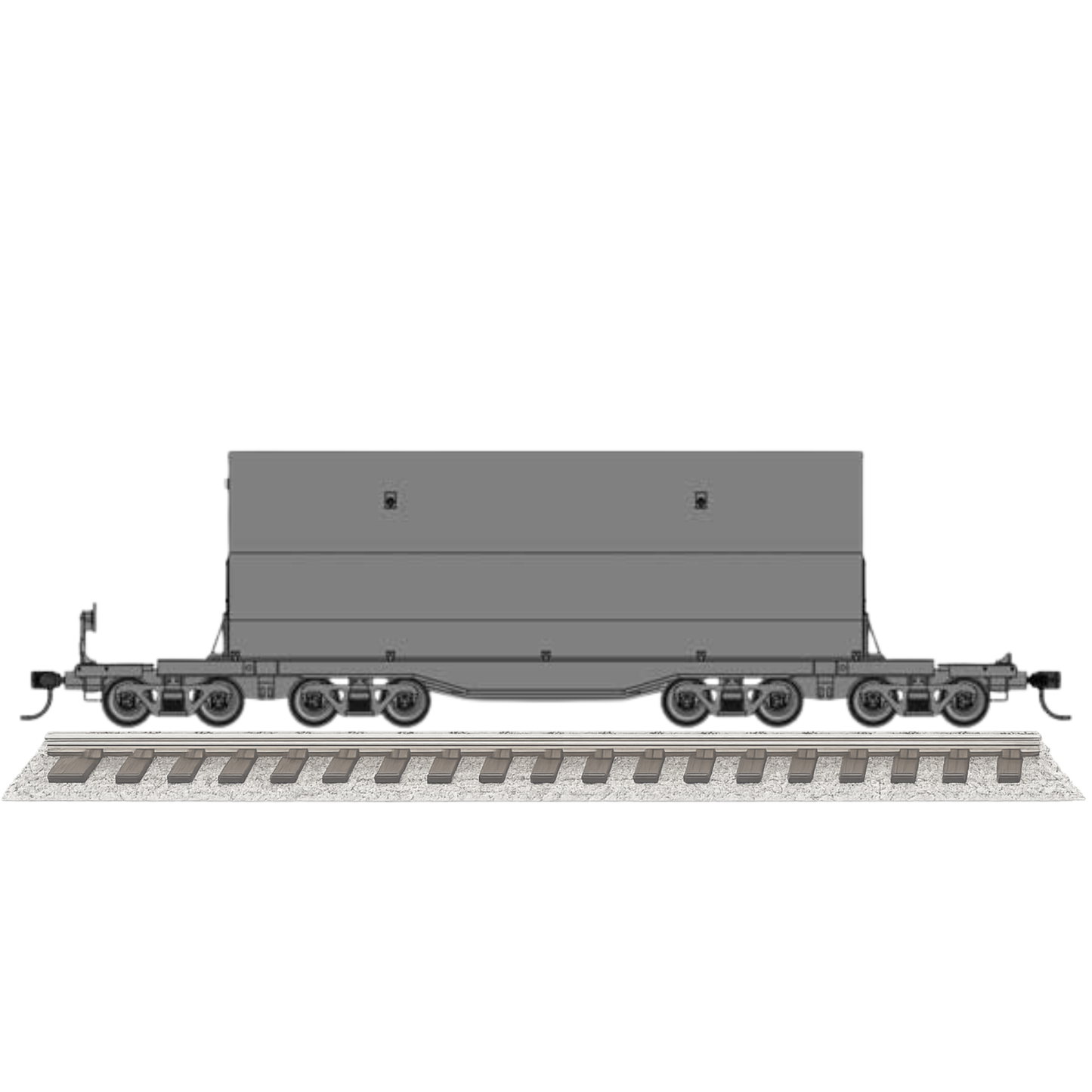 WalthersMainline 66' Rocket Train Booster Car Undecorated HO Scale Pre-Order