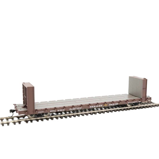 WalthersMainline 60' Pullman-Standard Bulkhead Flatcar Trailer Train TTX #91921 HO Scale