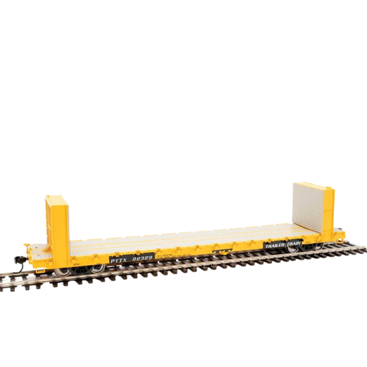 WalthersMainline 910-5851 60' Pullman-Standard Bulkhead Flatcar PTTX #92338 HO Scale
