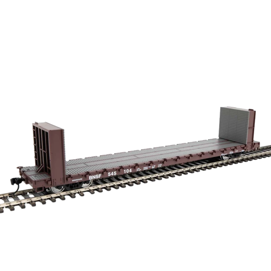 WalthersMainline 60' Pullman-Standard Bulkhead Flatcar BNSF #545104 HO Scale