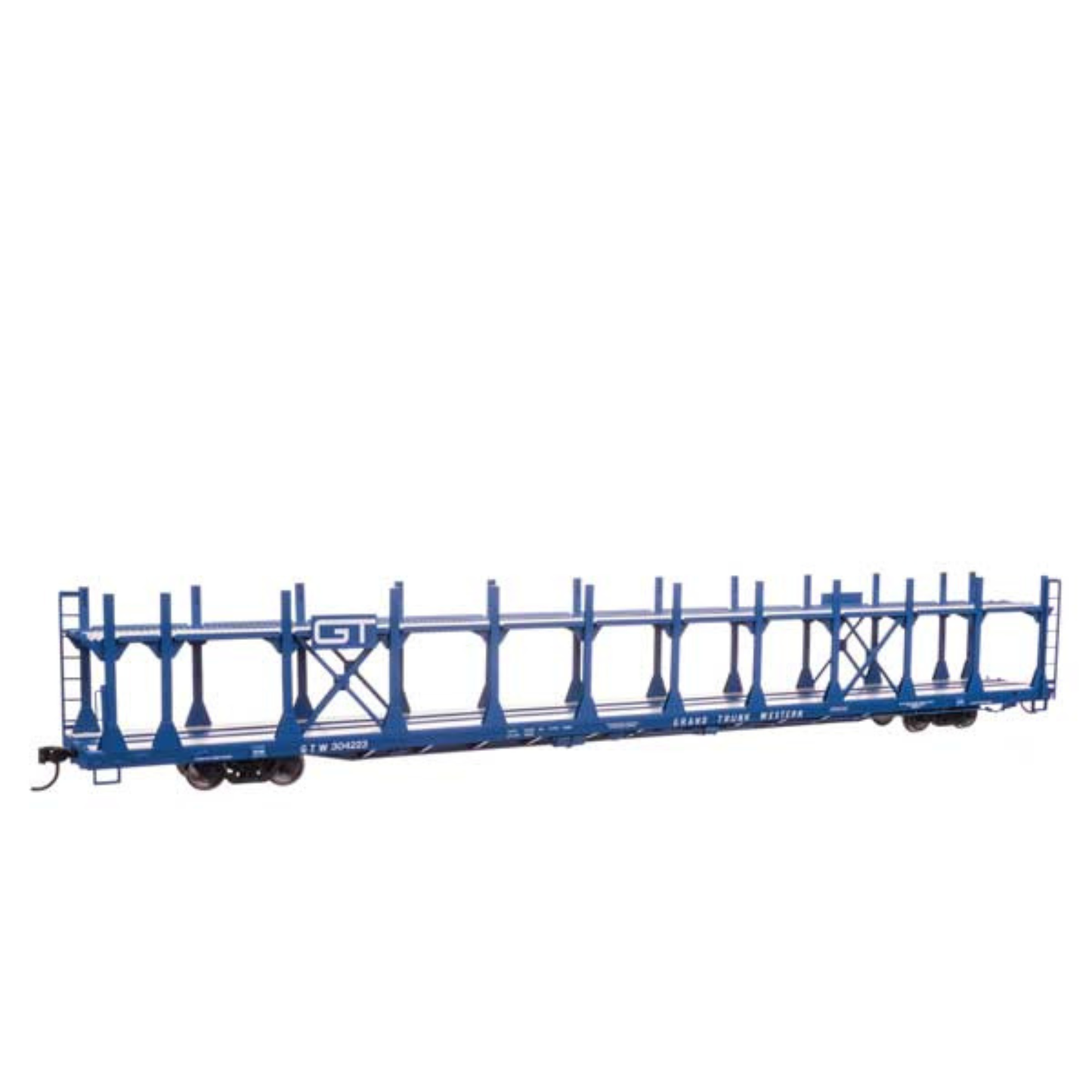 WalthersMainline (910-8033) | 89' Flatcar w/ Bi-Level Open Auto Rack | Grand Trunk Western #304223 | HO Scale