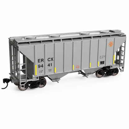 WalthersMainline (910-8509) | 37' 2980 Cubic-Foot 2-Bay Covered Hopper | ERCX #9493 | HO Scale
