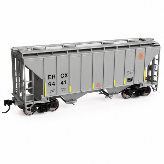 WalthersMainline (910-8510) | 37' 2980 Cubic-Foot 2-Bay Covered Hopper | ERCX #9521 | HO Scale