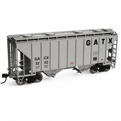 WalthersMainline (910-8511) | 37' 2980 Cubic-Foot 2-Bay Covered Hopper | GACX #3233 | HO Scale