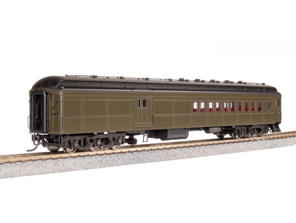 Broadway Limited Imports (9121) | Coach-Baggage Combine | Unlettered Pullman Green | HO Scale