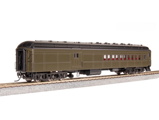Broadway Limited Imports (9121) | Coach-Baggage Combine | Unlettered Pullman Green | HO Scale