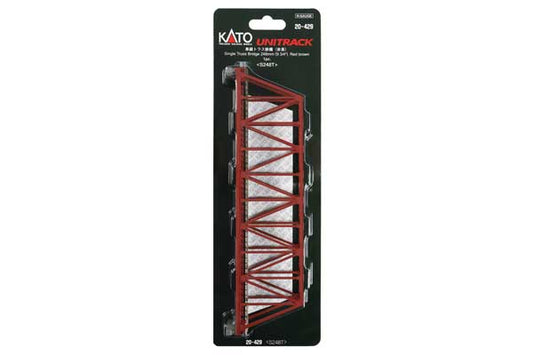 Kato Single-Track Truss Bridge (20428) | 9 3/4" (24.8cm) | Brown | N Scale