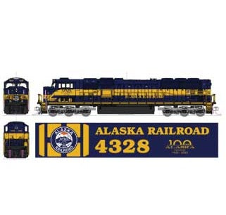 Kato EMD SD70MAC w/ Nose Headlight - Alaska Railroad #4328 - 100 Year Anniversary - DCC-Ready - N Scale