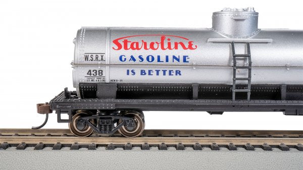 Bachmann Silver Series(R) (17817) | 40' Single-Dome Tank Car | Staroline Gasoline #438  | HO Scale