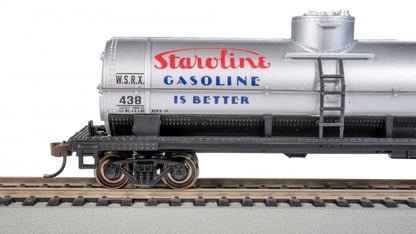 Bachmann Silver Series(R) (17817) | 40' Single-Dome Tank Car | Staroline Gasoline #438  | HO Scale