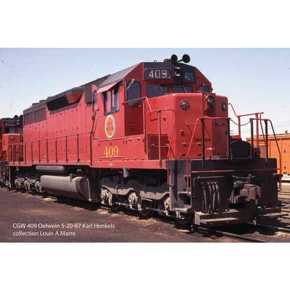 Bowser EMD SD40 - Executive Line - Chicago Great Western #404 - DCC & ESU LokSound V5 - HO Scale