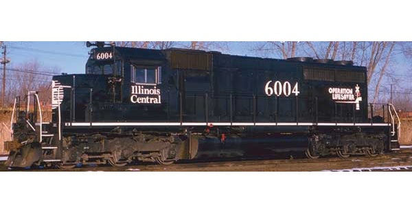 Bowser EMD SD40-2R - Executive Line - Illinois Central #6004 Operation Lifesaver - DCC & ESU LokSound V5 - HO Scale