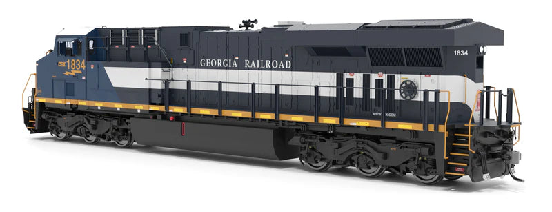 Broadway Limited Imports (9447) GE ES44AC | CSX #1834 Georgia Railroad Heritage Unit | Stealth\DC\DCC-Ready | HO Scale  [OPTIONAL DCC UPGRADE]