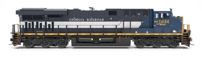 Broadway Limited Imports (9447) GE ES44AC | CSX #1834 Georgia Railroad Heritage Unit | Stealth\DC\DCC-Ready | HO Scale  [OPTIONAL DCC UPGRADE]