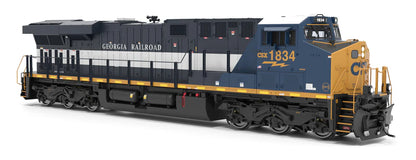 Broadway Limited Imports (9447) GE ES44AC | CSX #1834 Georgia Railroad Heritage Unit | Stealth\DC\DCC-Ready | HO Scale  [OPTIONAL DCC UPGRADE]