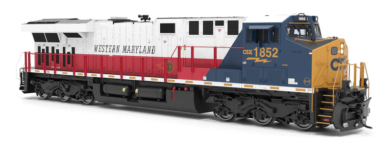 Broadway Limited Imports (9443) GE ES44AC | CSX #1852 Western Maryland Heritage Unit | Paragon4 Sound/DC/DCC w/ Smoke | HO Scale