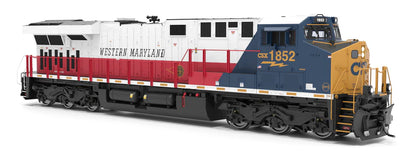Broadway Limited Imports (9443) GE ES44AC | CSX #1852 Western Maryland Heritage Unit | Paragon4 Sound/DC/DCC w/ Smoke | HO Scale