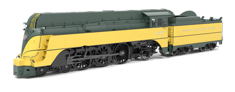 Broadway Limited Imports C&NW 4-6-2 "Yellow Jacket" #1617, 1942 Appearance, Paragon4 Sound/DC/DCC, HO Scale