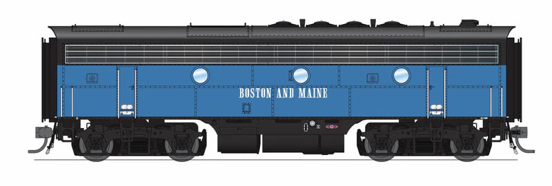 Broadway Limited EMD F3B - Boston & Maine #4228B - Blue McGinnis - Paragon4 Sound/DC/DCC - HO Scale