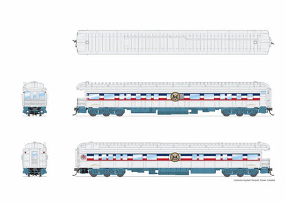 Broadway Limited Imports - Heavyweight 5-Car Passenger Set - 1947 Freedom Train - HO Scale