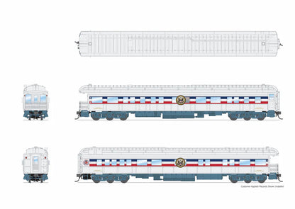 Broadway Limited Imports (9712) | Heavyweight 5-Car Passenger Set w/ Lights | 1947 Freedom Train | HO Scale