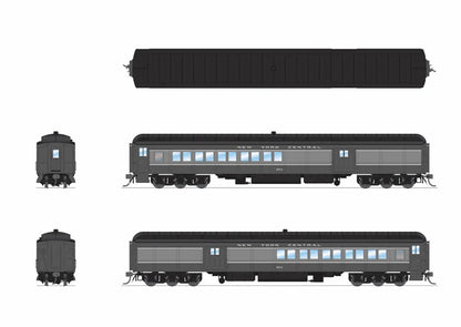 Broadway Limited Imports (9715) | Heavyweight 5-Car Passenger Set w/ Lights | New York Central #254, 1840, 1855, 1878, 3 | HO Scale