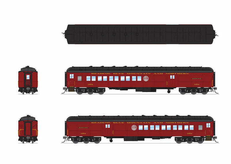 Broadway Limited Imports - Heavyweight 5-Car Passenger Set - RBMN - HO Scale