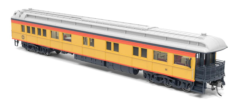 Broadway Limited Imports (9722) • Business Car w/ Lights • Chessie Steam Special Car #18 • HO Scale
