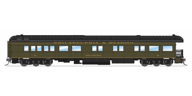 Broadway Limited Imports - Business Car - Philadelphia & Reading #10 - Strasburg Appearance - HO Scale
