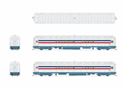 Broadway Limited Imports (9734) • 80' Passenger Coach w/ Lights • 1947 Freedom Train • 1947-1949 • HO Scale