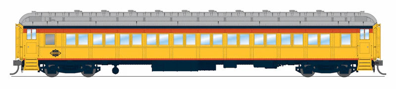 Broadway Limited Imports (9736) • 80' Passenger Coach w/ Lights • Chessie Steam Special Car • HO Scale