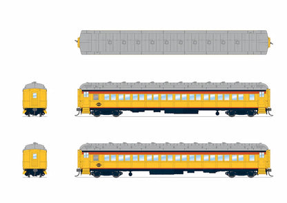 Broadway Limited Imports (9736) • 80' Passenger Coach w/ Lights • Chessie Steam Special Car • HO Scale