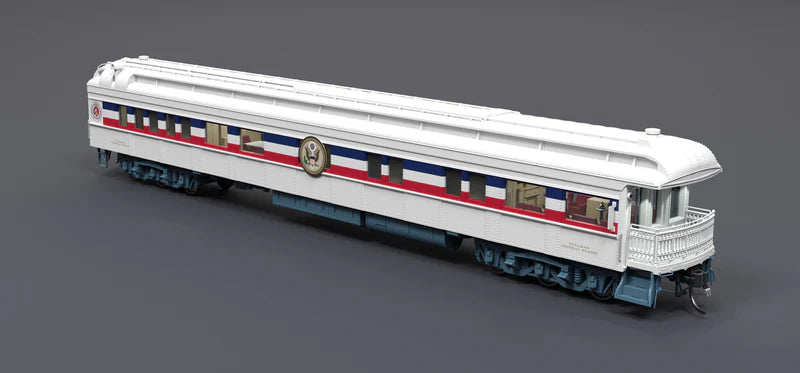 Broadway Limited Imports (9720) • Business Car w/ Lights • 1947 Freedom Train • 1947-1949 • HO Scale