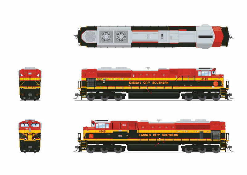 Broadway Limited Imports EMD SD70ACe (9764)| Kansas City Southern KCS #4149 | Belle Scheme | Paragon4 Sound/DC/DCC with Smoke | HO Scale